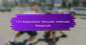 1-3-1 Aluepuolustus: Vahvuudet, Heikkoudet, Pelaajaroolit