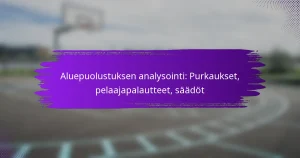 Aluepuolustuksen analysointi: Purkaukset, pelaajapalautteet, säädöt