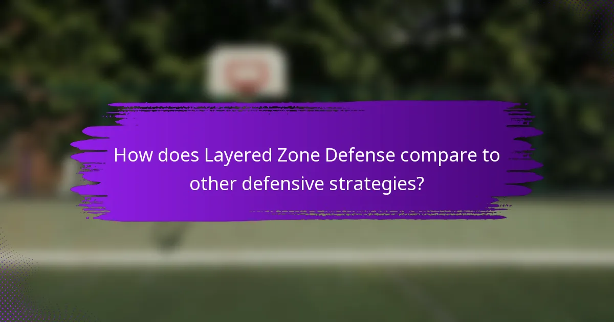 How does Layered Zone Defense compare to other defensive strategies?